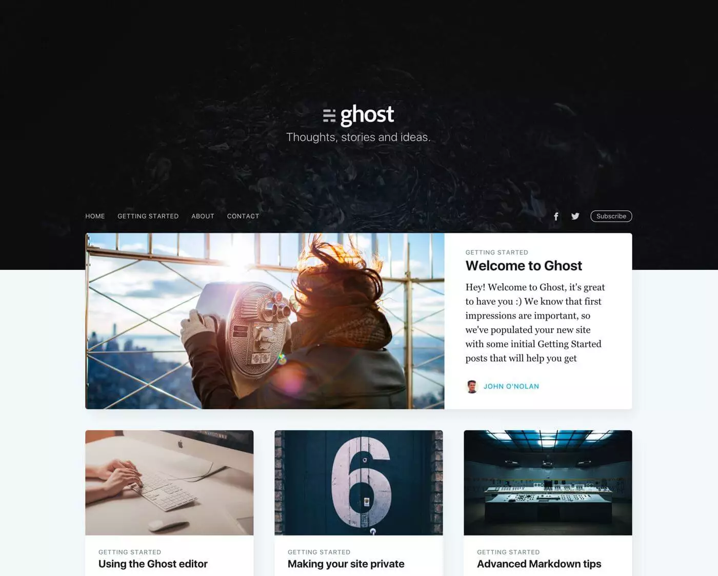 Ghost Blog with Free Webhosting