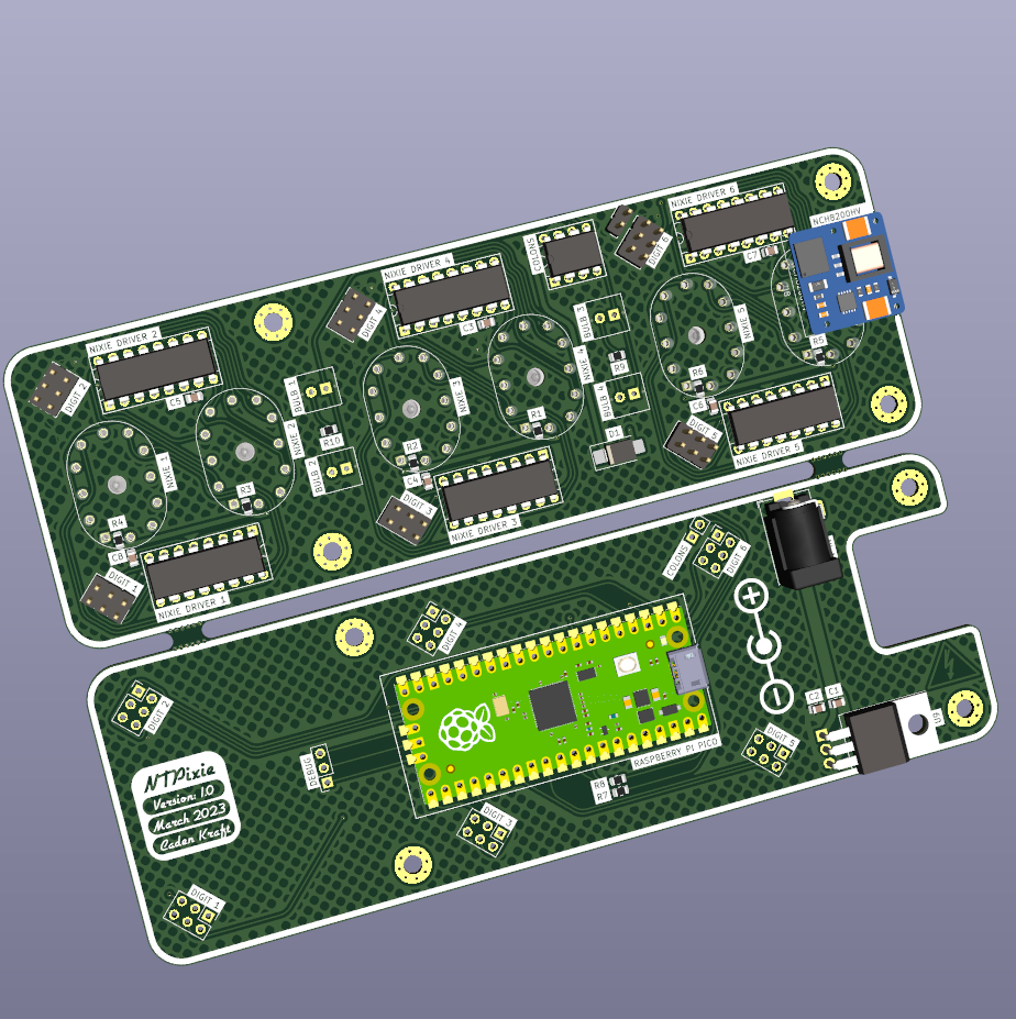 The NTPixie, A WiFi Nixie Tube Clock