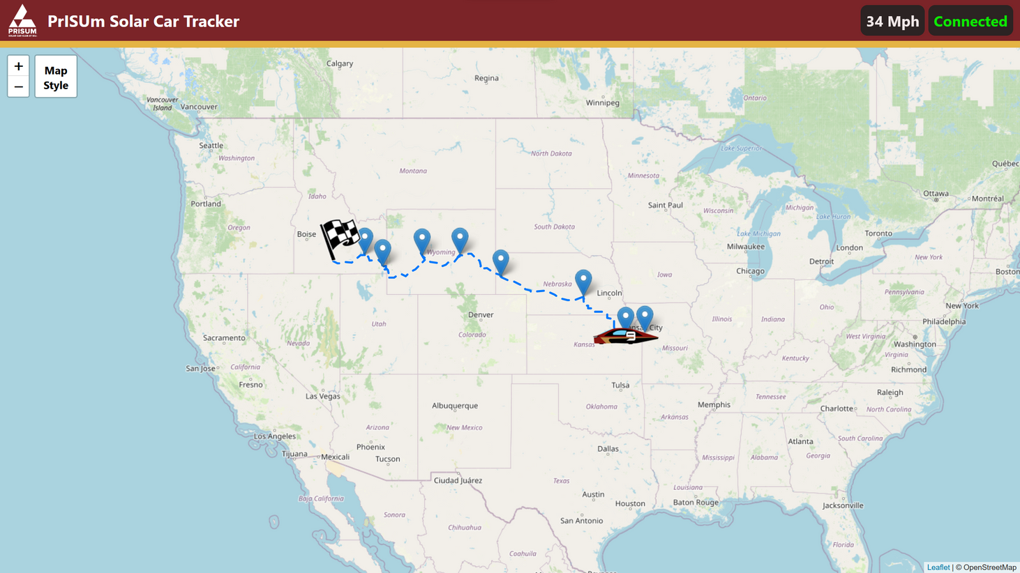 Solar Car GPS Tracker