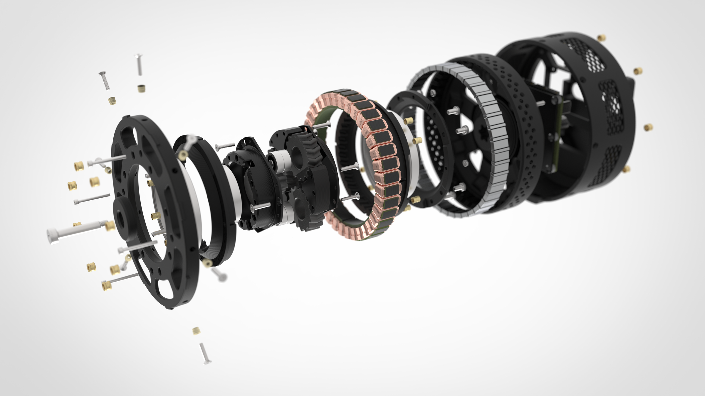 Ironless Rotor Cycloidal Planetary Actuator
